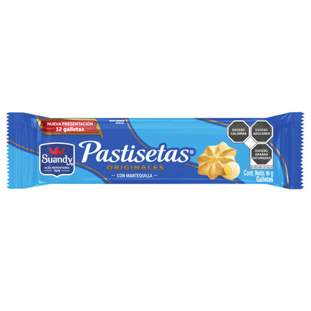 Pastisetas Originales con Mantequilla 90 g Suandy