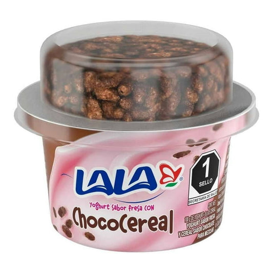 Yoghurt Sabor Fresa Con Chococereal 100 G Lala