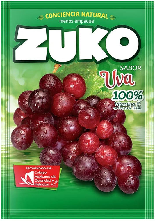 Zuko De  Uva Rinde 2 L 13 G Polvo Para Preparar Bebida