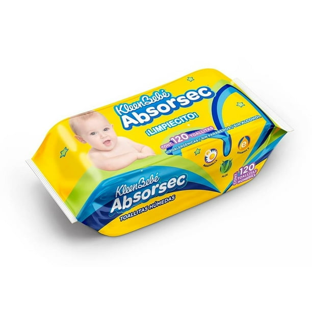 Toallitas Humedas 90 Pz Absorsec Kleenbebe