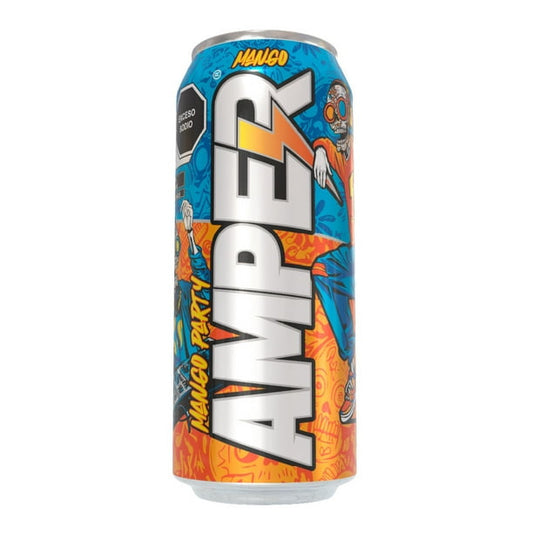 Amper Mango 473 Ml Lata Bebida Carbonatada Con Cafeina