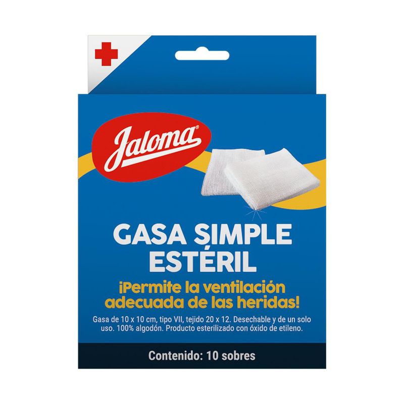 Gasa Silple Esterilizada 10 Cm X 10 Cm 1 pzas