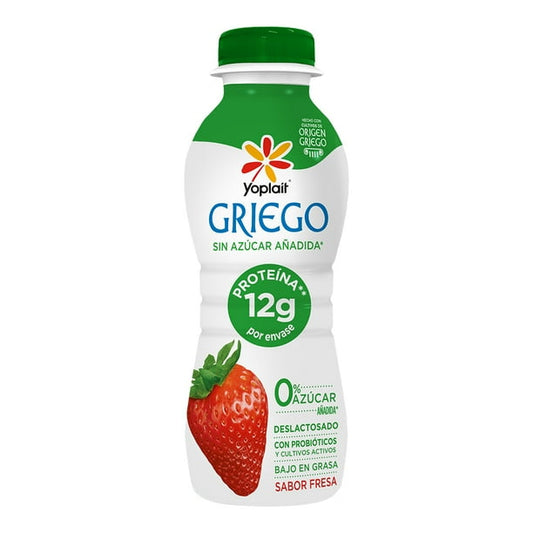 Yoghurt Bebible 220 G Griego  Bajo En Grasas Con Fresas