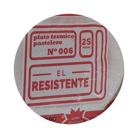 Plato Termico N.006 25 pzas la Resistente