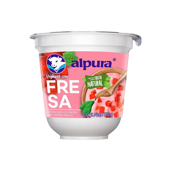 Yoghurt Con Fresa 125 G Alpura