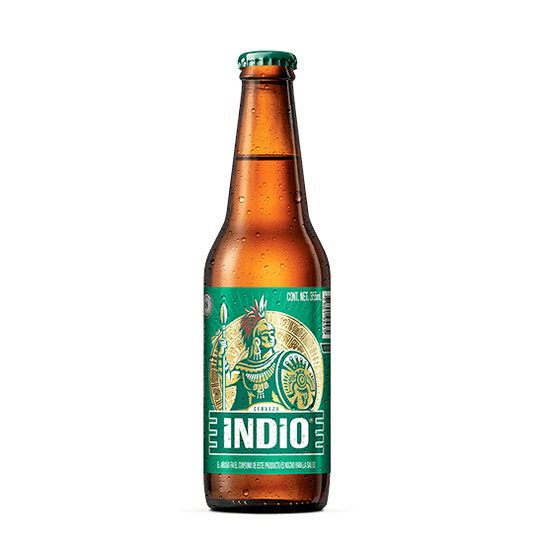 Indio 355 ml Cerveza Botella 4.1% Alc. Vol.