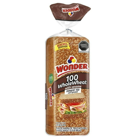 Pan Integral 100% con Ajojolin 567 g Wonder