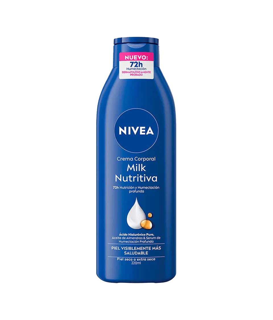 Nivea Milk Nutritiva 220 ml Crema Corporal