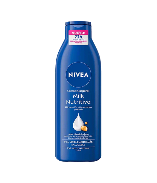 Nivea Milk Nutritiva 220 ml Crema Corporal
