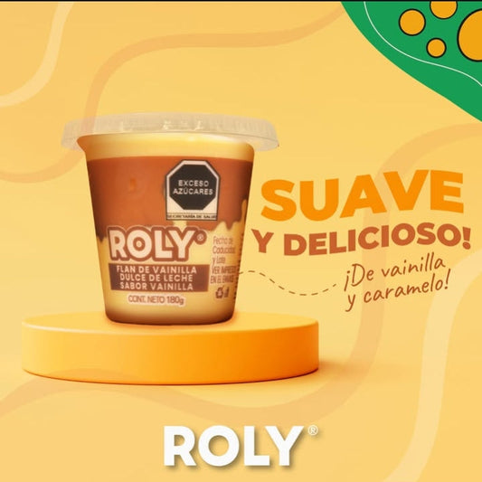 Flan de Vainilla 180 g Roly Dulce a Base de Leche