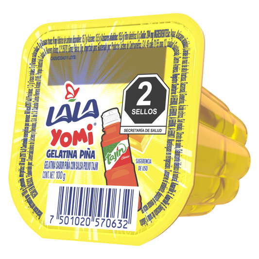Gelatina Sabor Piña y Chile 100 g Lala Yomi