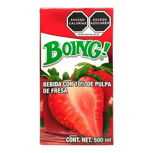 Boing Jugo De Fresa 500 Ml Cajita