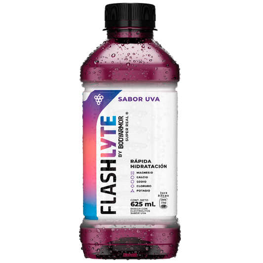 Flashlyte Bebida Sabor Uva con Electrolitos 625 ml By Bodyarmor