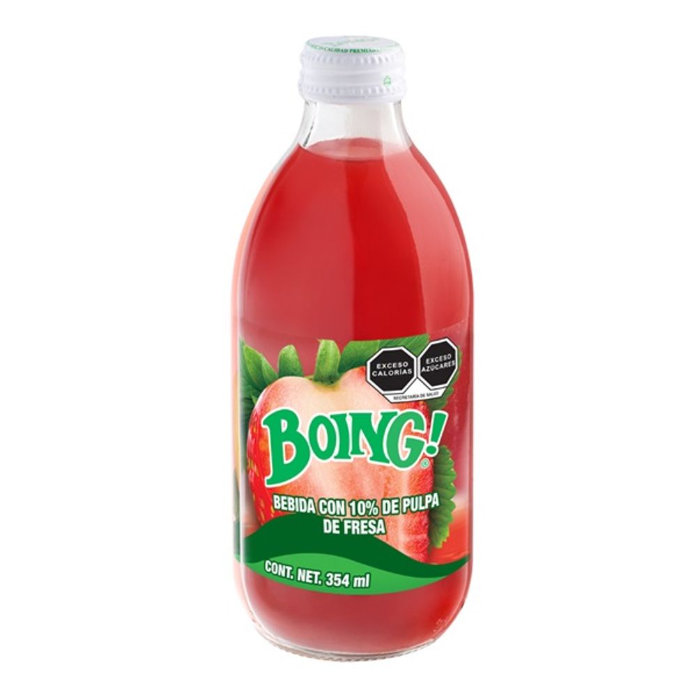 Boing De Fresa 354 Ml Botella Vidrio