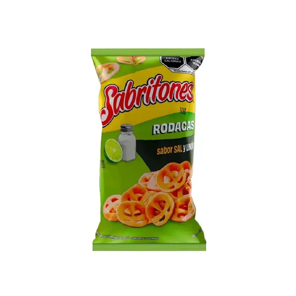 Sabritones Rodadas Sabor Sal y Limón 60 g Sabritas