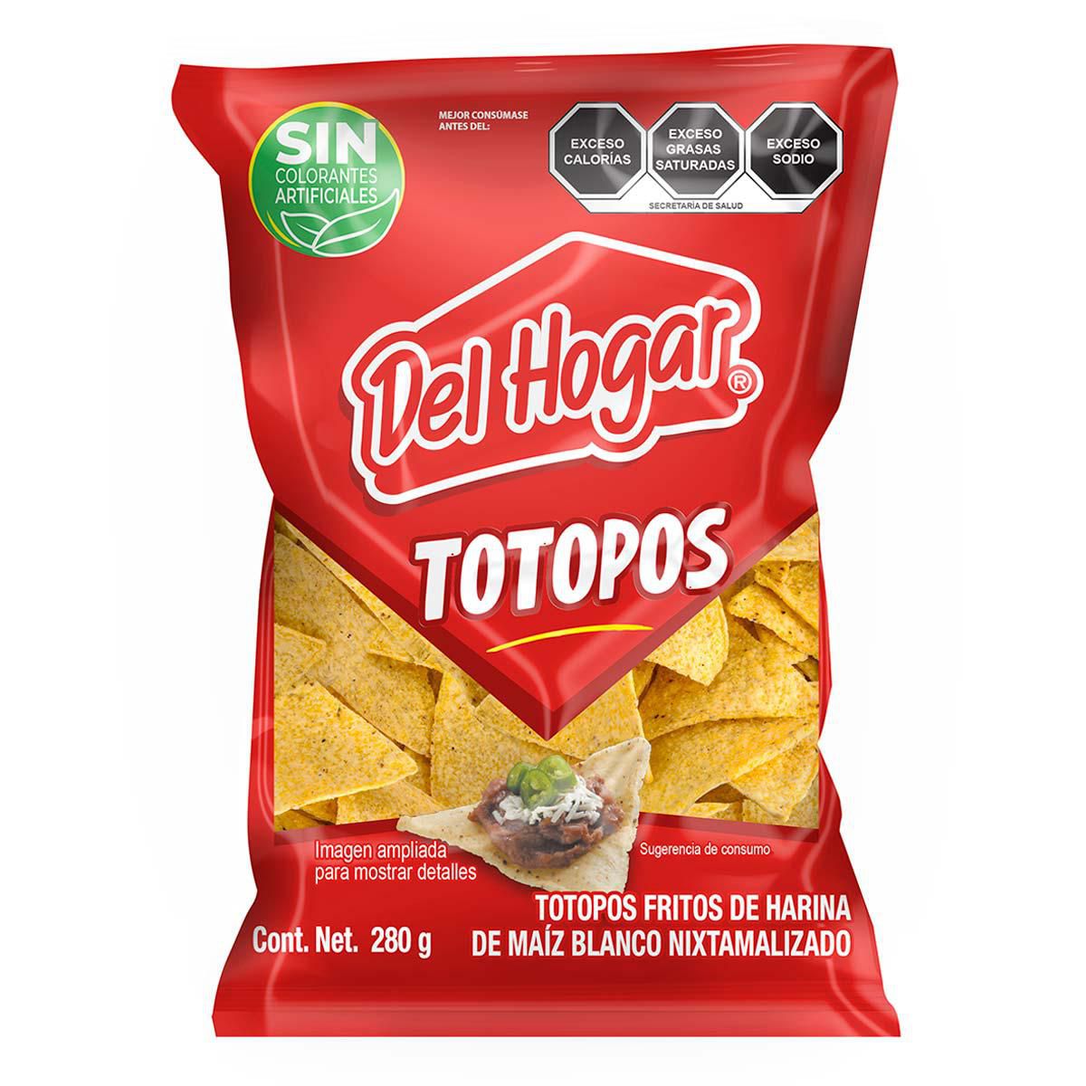 Totopos De Maiz Del Hogar 280 G