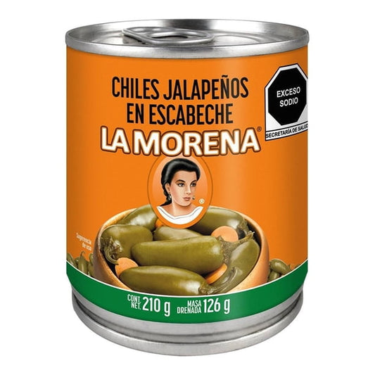 Chiles Jalapeños  En Escabeche 210 G La Morena