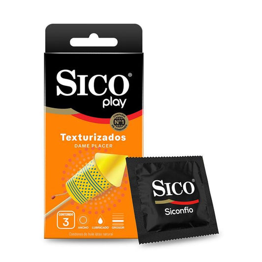 Sico Textuarizados Sico Perservativo 3 Pz