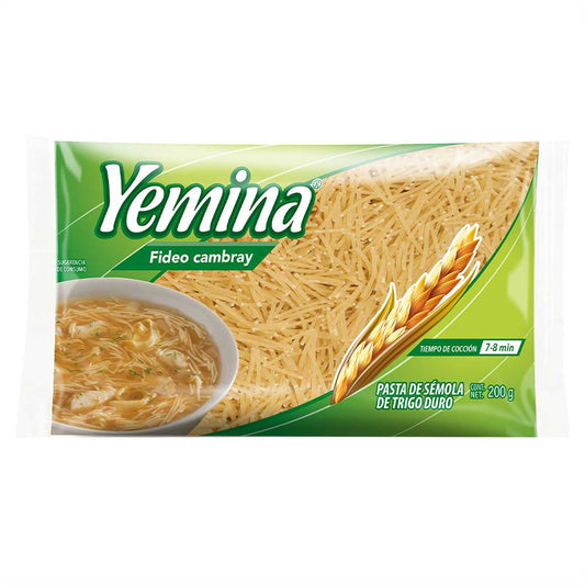 Sopa  Yemina Fideo Cambray 200 G