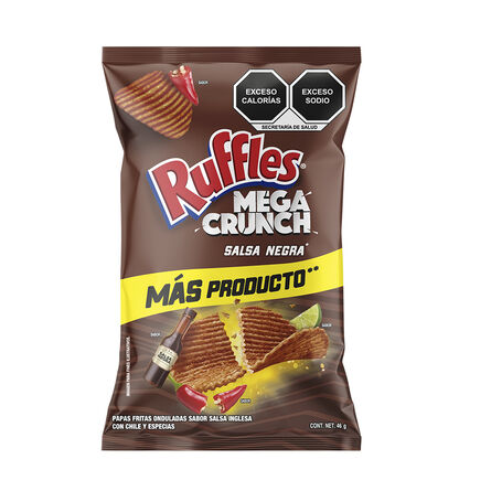 Ruffles Salsa Negra Mega Crunch 42 g Sabritas