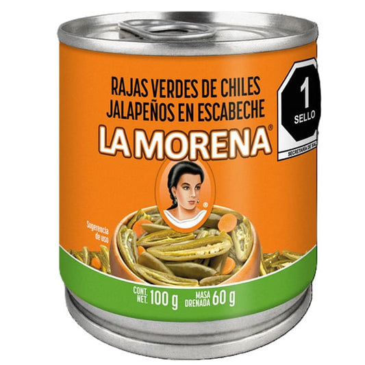 Rajas Verdes de Jalapeños 100 g la Morena