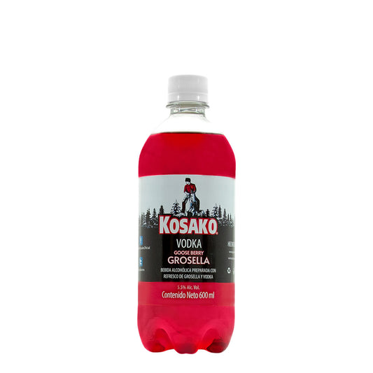 Kosako Frutos Rojos 600 ml Bebida Alcohólica con Vodka Botella 5.5% Alc. Vol.