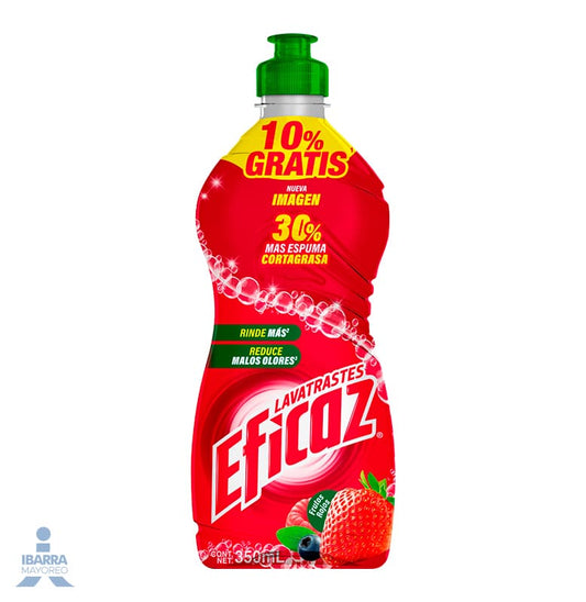 Lavatrastes Eficaz Frutos Rojos 350 ml Detergente Liquido