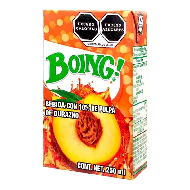 Boing Jugo De Durazno 250 Ml Cajita