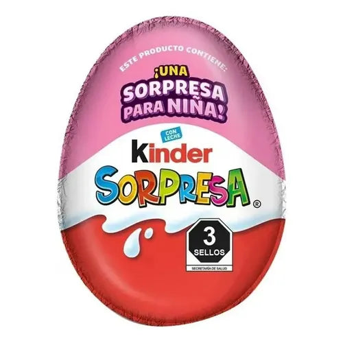Kinder Sorpresa Niña 20 g Huevito de Chocolate y Juguete