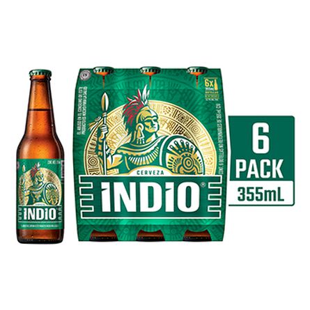 Six Indio Crveza Botella  4.1 % Alc. Vol