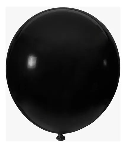 Globos Rino Negro No. 9 50 pzas Decor Arte