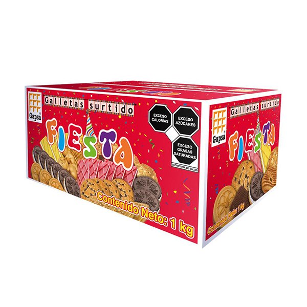 Fiesta Gapsa 800 g Caja de Galletas