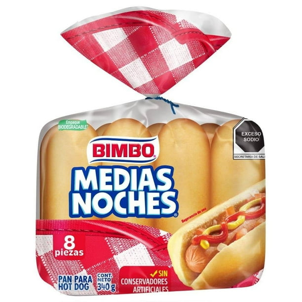 Medias Noches 8 pzas 340 g Bimbo