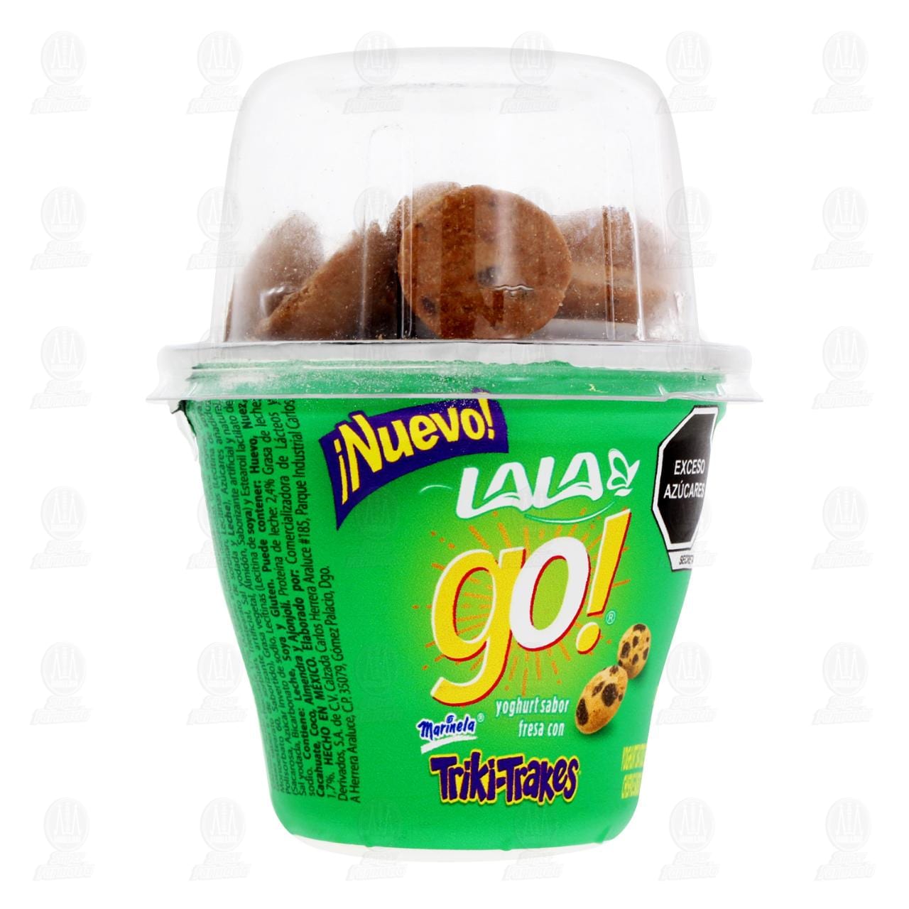 Yoghurt Batido Lala Go Triki-Trakes Fresa con Galletas 130 g