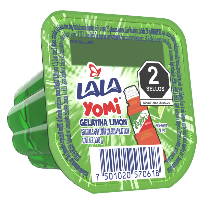 Gelatina Sabor Limón y Chile 100 g Lala Yomi