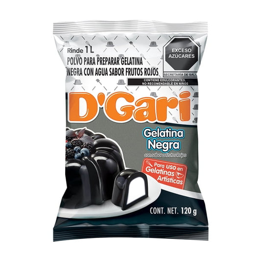Gelatina de Sabor Negra Artistica D.Gari 120 g