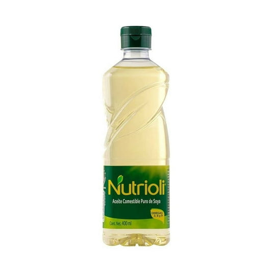 Nutrioli 400 ml Aceite Comestible Puro de Soya