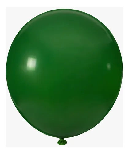 Globos Rino Verde Oscuro No. 9 50 pzas Decor Arte
