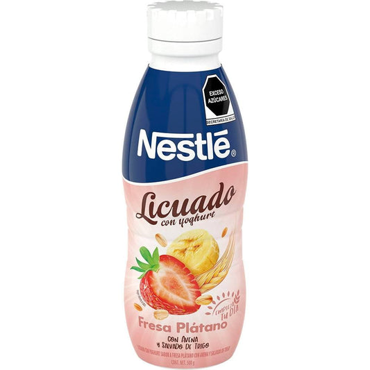 Licuado con Yoghurt Nestlé Fresa Fresa Plátano con Avena 500 g