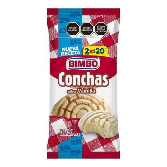 Conchas Sabor Vainilla 120 G Bimbo