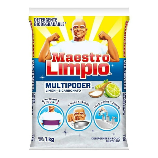 Maestro Limpio Multipoder 1 kg Detergente en Polvo