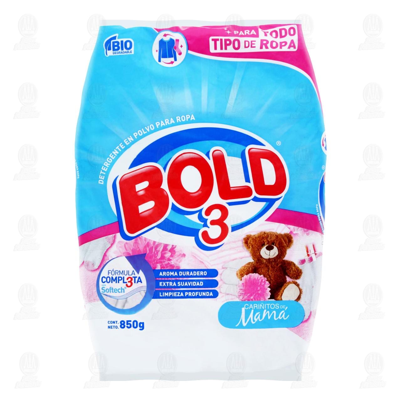 Detergente Bold 3 850 g Cariñitos de Mama para Ropa en Polvo