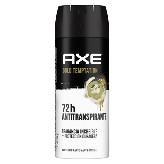 Gold Temptation 72 H Fragancias Increible 150 ml Axe Antitraspirante Bodyspray