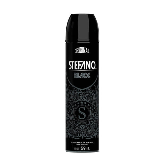 Black  Stefano 159 Ml Desodorante En Aerosol