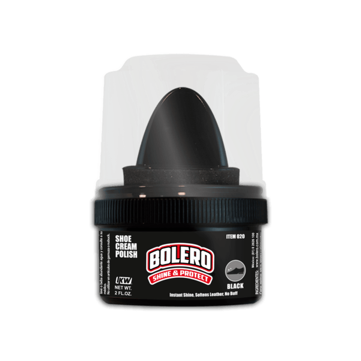 Crema Negra Para Calzado 60 Ml Bolero Shine & Protect