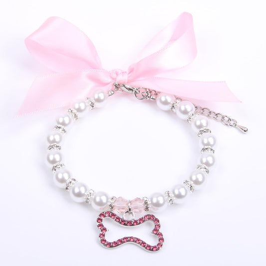 Collar Para Mascotas De Perlas