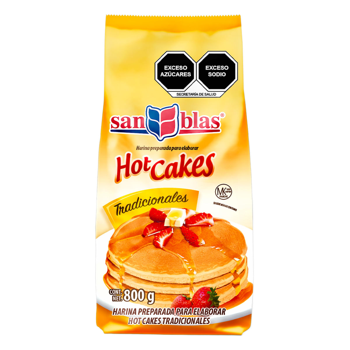 San Blas 800 g Hot Cakes Tradicionales Harina Preparada