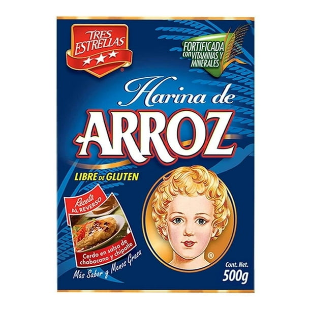 Tres Estrellas 500 G Harina De Arroz Sin Gluten