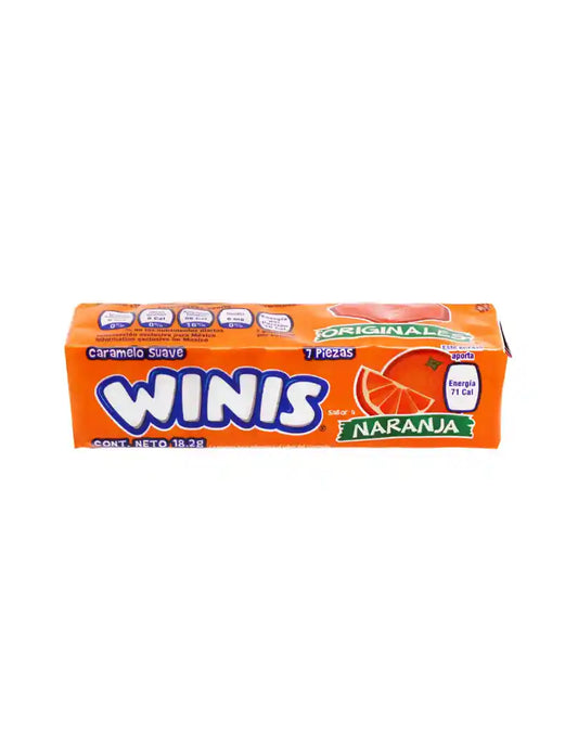 Winis Originales 18 G Sabor Naranja