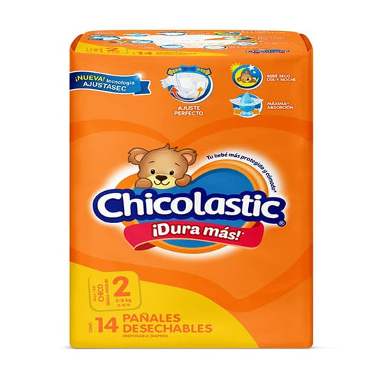 Pañales Chicolastic Segunda Etapa 2 Ch 14 pzas Chico Chicolastic